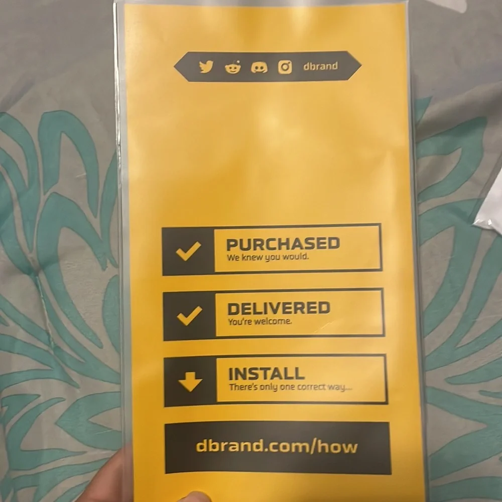 D-brand pink iPhone 12 mini adhesive